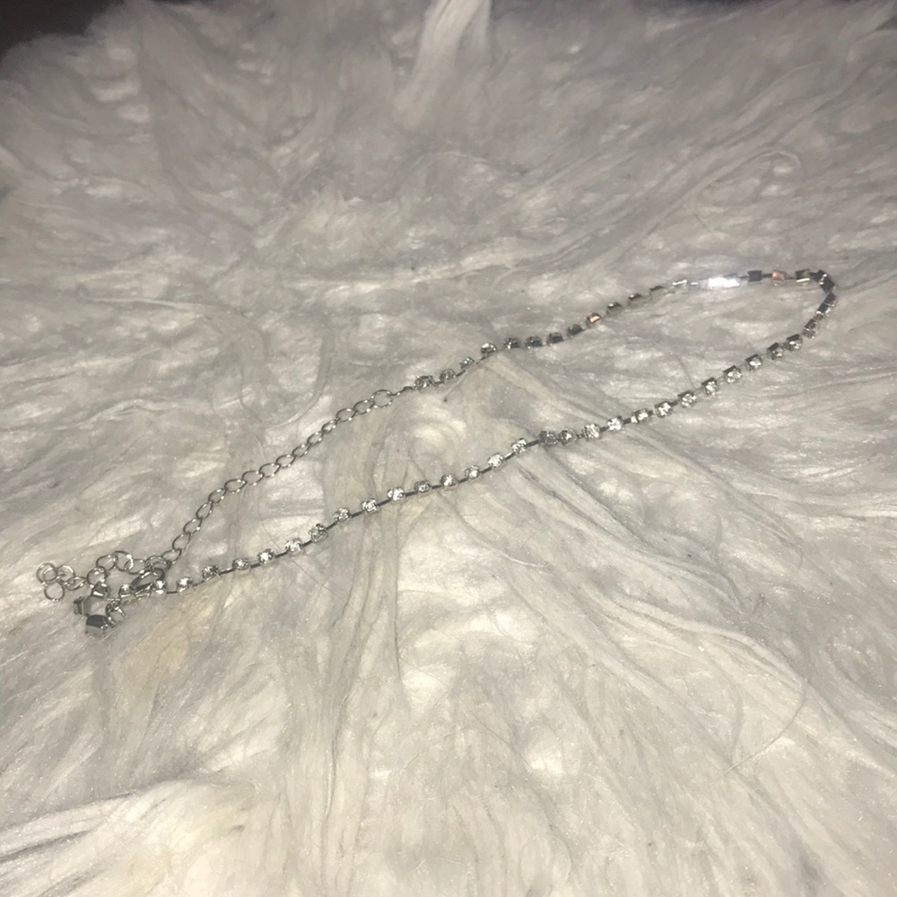 Silver Choker w/ stones